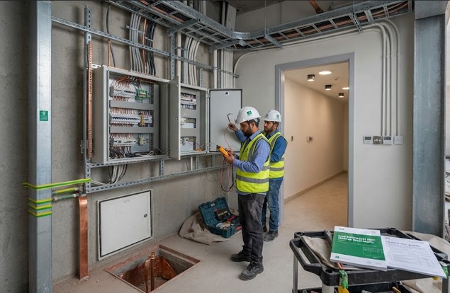 Electrical installation coordination included within civil services