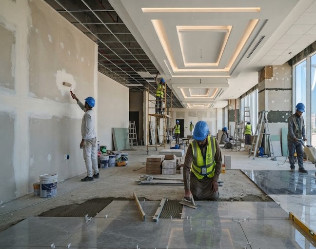 Interior finishing works